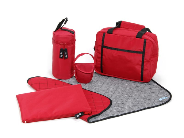 Grab 'n Go Travel Essentials - Red (with red pacifier)