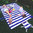 Picnic Blanket 100% Waterproof Brilliant Cabana Blue Stripe Palm Beach Crew