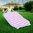 Picnic Blanket 100% Waterproof Brilliant Cabana Pink Stripe Palm Beach Crew