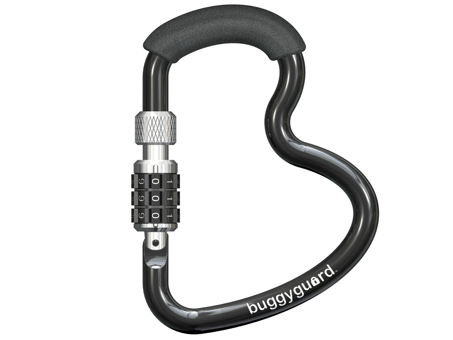 B HOOK Black Buggyguard BuggyGear Combination Lock Stroller Hook